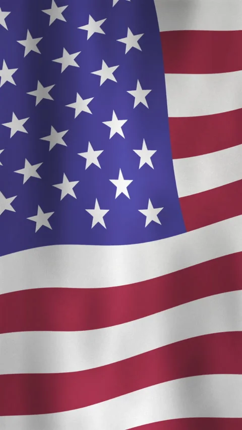 Waving 3d Rendered American Flag in a Seamless Loop, Symbolizing Patriotism Stock Footage 303432684