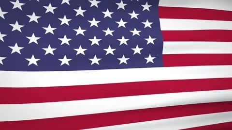 Waving american flag background loop Stock Footage 58382360