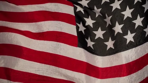 Waving American Flag Stock Footage 77781457
