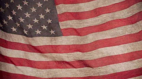 Waving American Flag Stock Footage 77781472