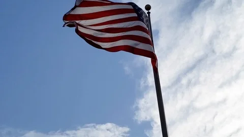 Waving american flag Stock Footage 111312706