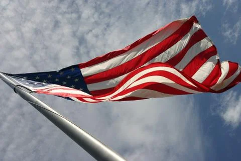 Waving American Flag Stock Photos