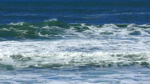Waving Atlantic ocean Stock Footage 55416599