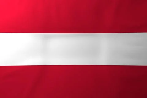 Waving Austria Flag, 3d render. Stock Illustration
