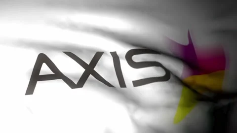 Waving AXIS flag for background video Video stock 225209380