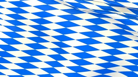 Waving Bavarian flag Stock Footage 115714987