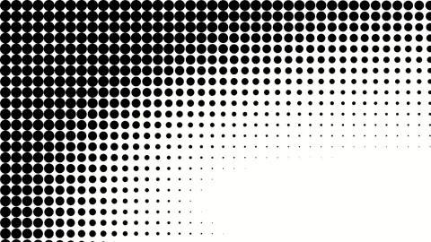 Waving Black Halftone Dot Gradient Pattern Stock Footage 311779246
