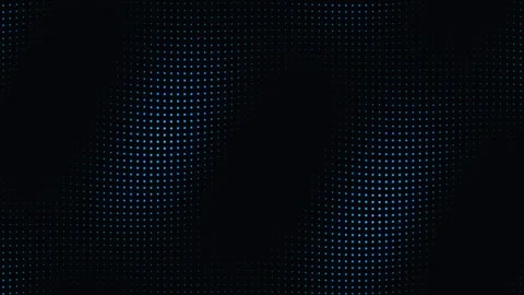 Waving blue dot grid on a black background Stock Footage 335933363