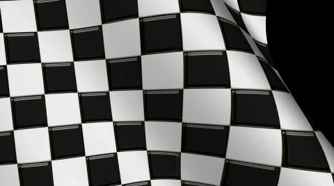 Waving Checkerd Flag Loop Video stock 836567