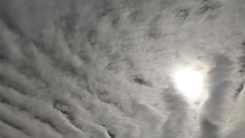 Waving Clouds and Sun Spring Timelapse Video Stock Footage 331959750