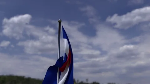 Waving Colorado flag Stock Footage 107850969