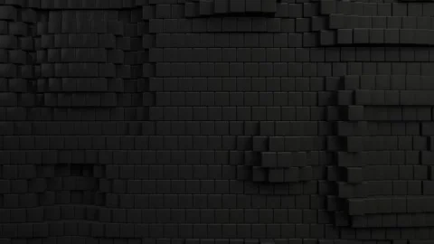 Waving Cubes Wall Loop Shutter 4K Stock Footage 278460492