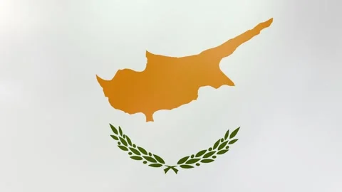 Waving Cypriot Flag Stock Footage 292527753
