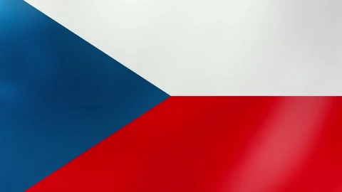 Waving Czech Flag Stock Footage 292527898