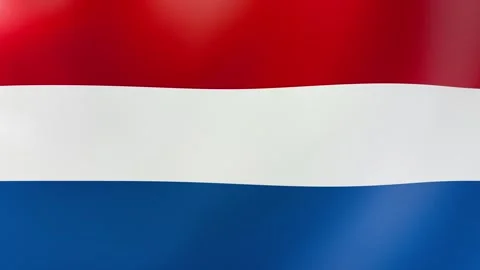 Waving Dutch Flag Stock Footage 292529478