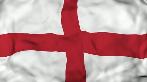 Waving England Flag Background, 4k Render, 3D animation Stock Footage 91618976
