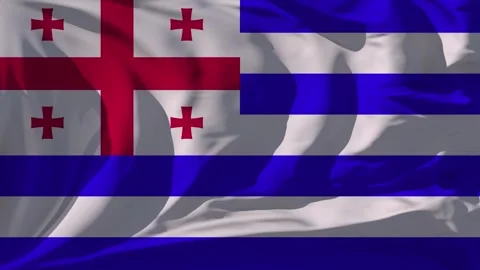 Waving Flag of The Ajaria Video stock 295719109
