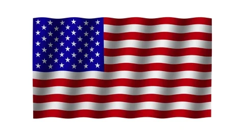 Waving flag of America. Stock Footage 113404128