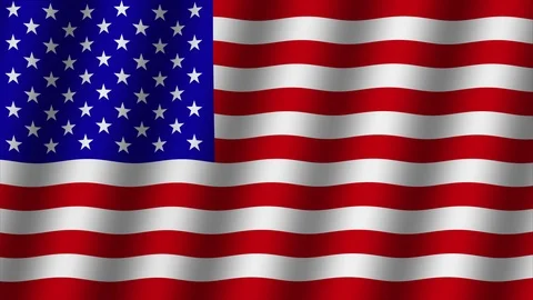 Waving flag of America. Stock Footage 113404250
