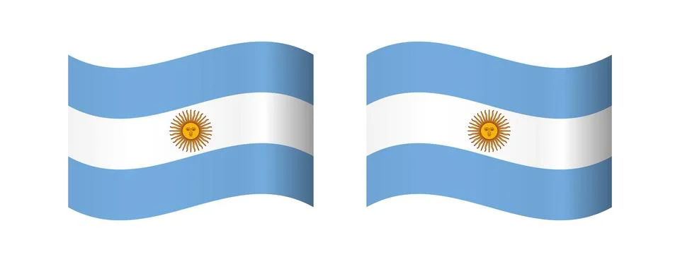 Waving flag of ar Stock Illustration