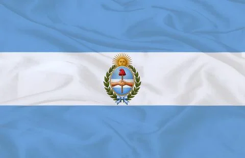 Waving Flag of Argentina Stock Illustration