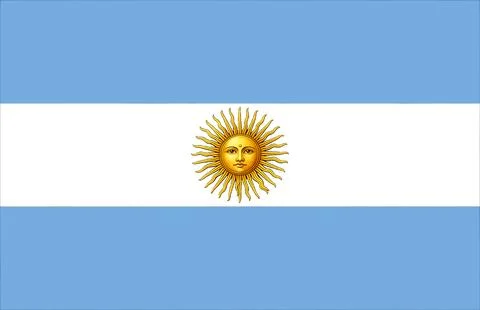 Waving Flag of Argentina 스톡 일러스트