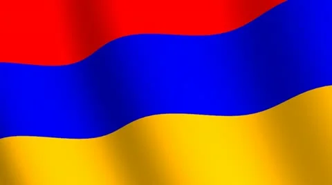 Waving flag   of  Armenia Video stock 12236619