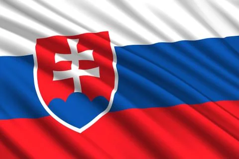 Waving flag background Illustrazione stock