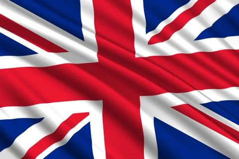 Waving flag background Stock Illustration