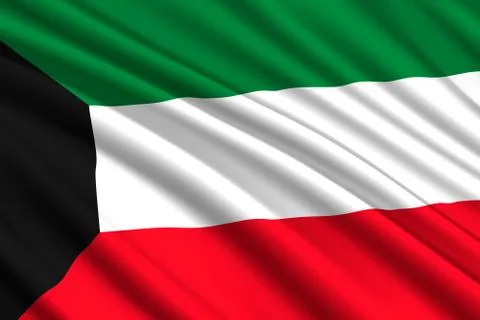 Waving flag background Illustration