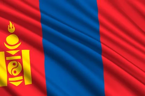 Waving flag background Stock-Illustration