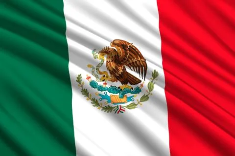 Waving flag background Stock-Illustration