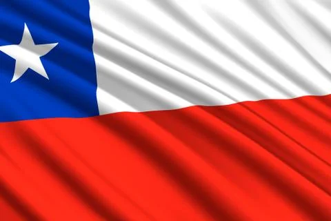 Waving flag background Illustration