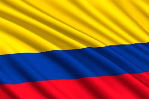 Waving flag background Stock-Illustration