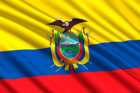 Waving flag background Stock-Illustration