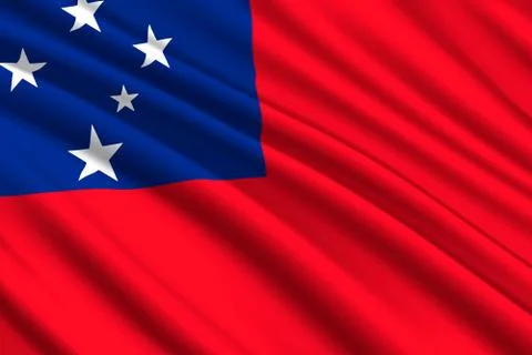 Waving flag background Stock-Illustration