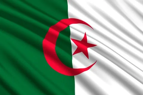 Waving flag background Stockillustratie