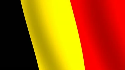 Waving flag   of Belgium Video stock 12236601