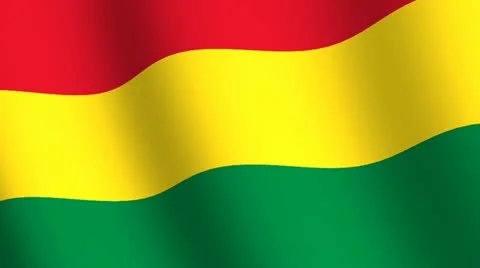 Waving flag   of  Bolivia Stock Footage 12236596