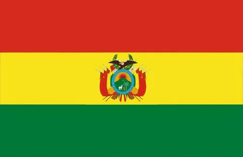 Waving Flag of Bolivia Stock Illustration