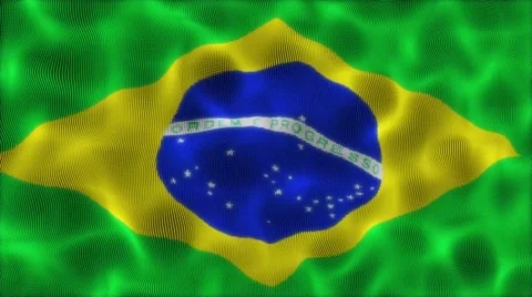 Waving Flag Brazil Stock Footage 53891761