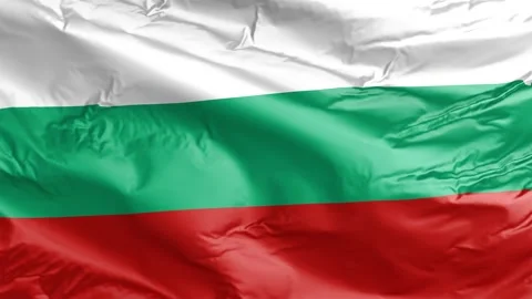 Waving flag of Bulgaria Republic. Loop Stock Footage 232724173