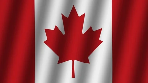 Waving flag of Canada . Stock Footage 113799092