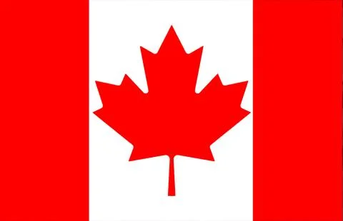 Waving Flag of Canada Stock Illustration