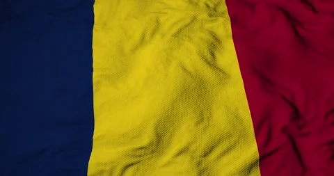 Waving flag of Chad in 3D rendering Stock-Footage 216557560