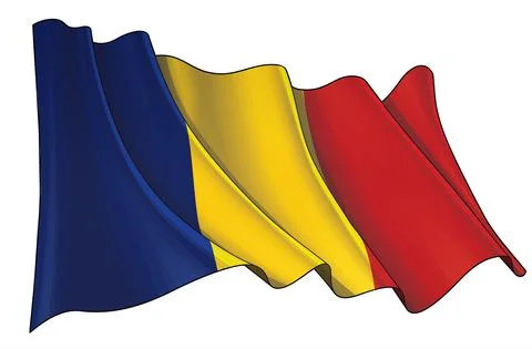 Waving Flag of Chad Stock Illustration