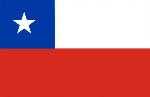Waving Flag of Chile Stock Illustration