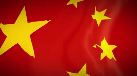 Waving Flag of CHINA Stock Footage 62835359
