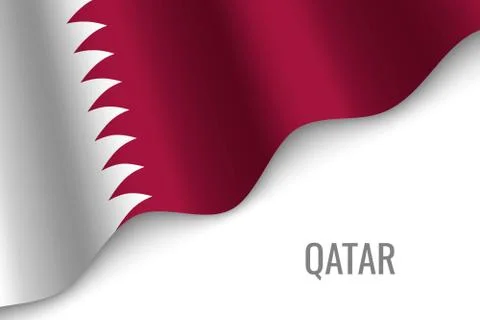 Waving flag with copyspace Stockillustratie