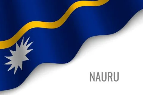 Waving flag with copyspace Stockillustratie